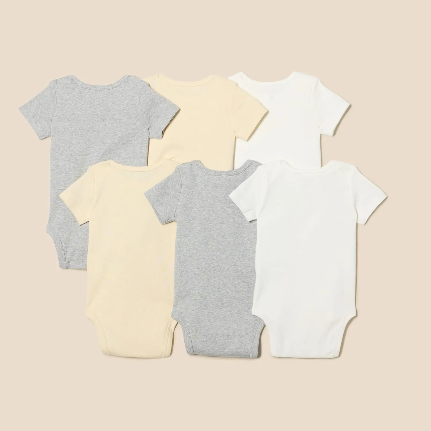 Amazon Essentials Unisex Babies' Short-Sleeve Bodysuits, Multipacks