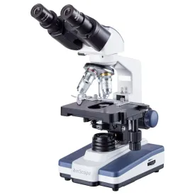 AmScope B120 Series Student & Professional LED Binocular Compound Microscope w/Siedentopf Head, 3D Mechanical Stage & Optional Digital Camera
