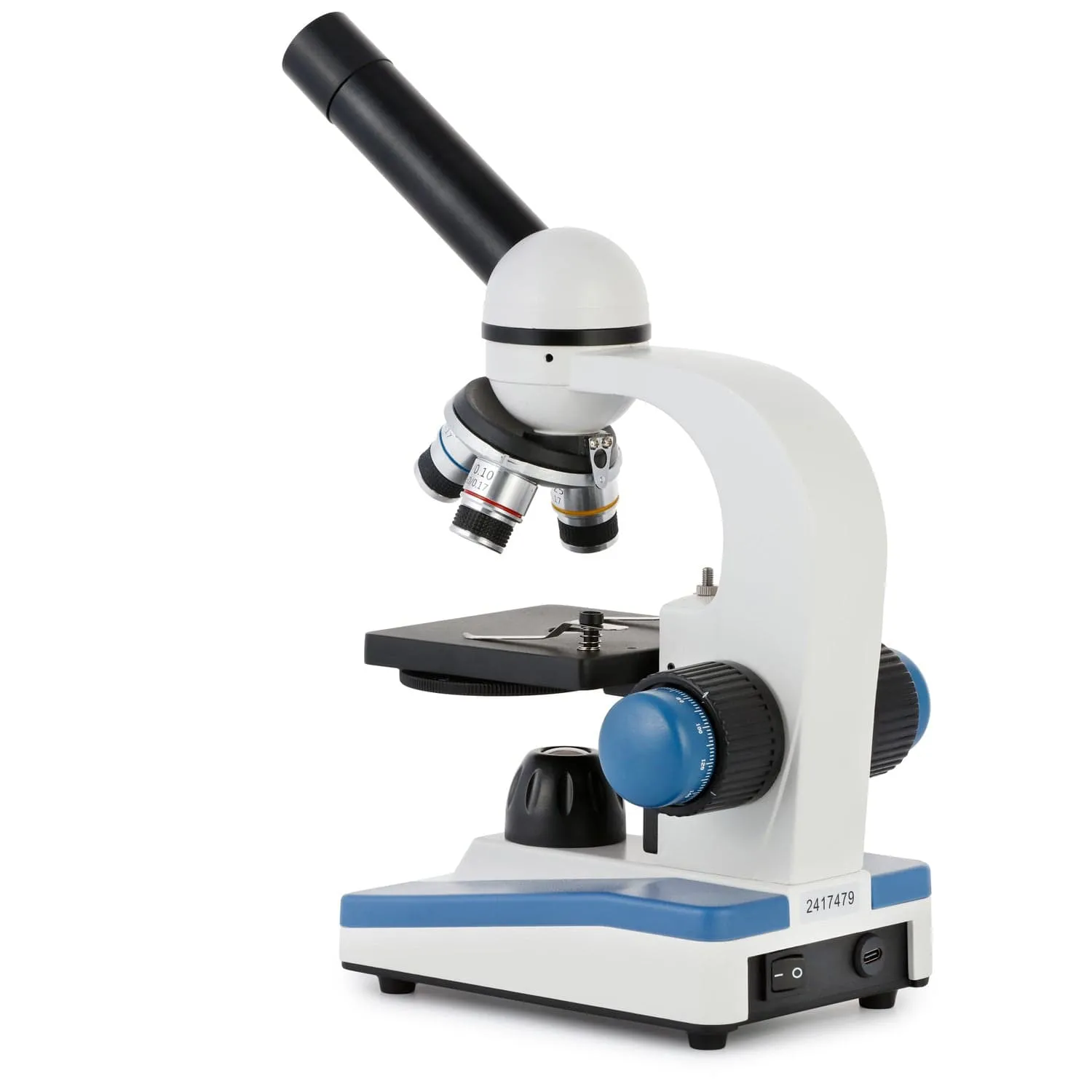 AmScope M150 Series Portable LED Monocular Student Compound Microscope 40X-1000X Magnification With Optional Camera