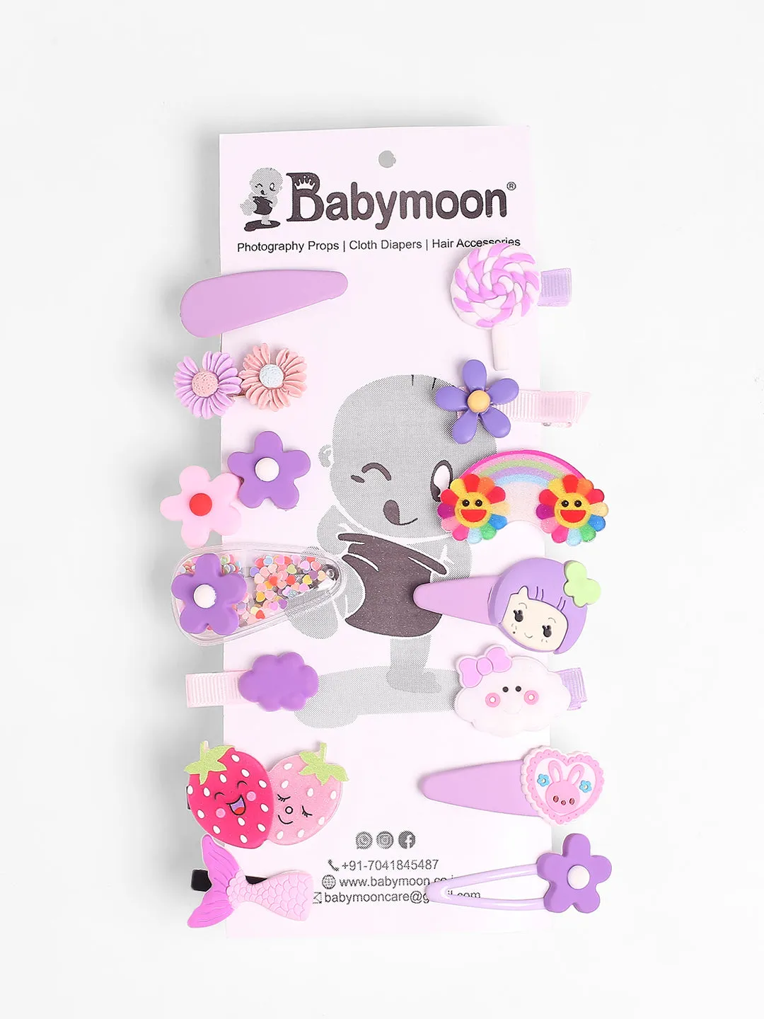 Babymoon 14pcs Unicorn HairClips Hair Accessories