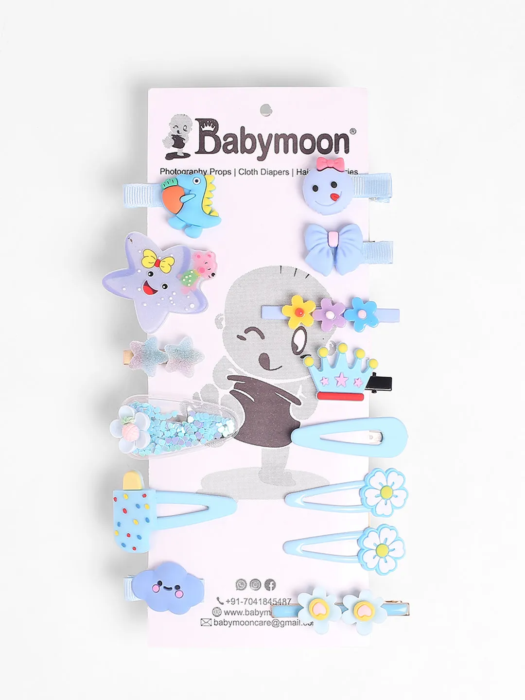 Babymoon 14pcs Unicorn HairClips Hair Accessories