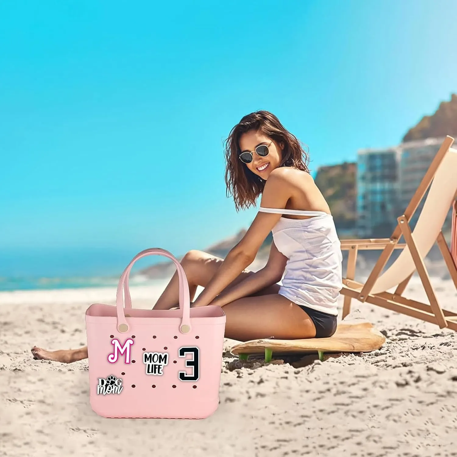 Bag Charms for Bogg Bag Accessories,Decoration Charm for Bog Bag Original Models Rubber Beach Tote (MOMLIFE)