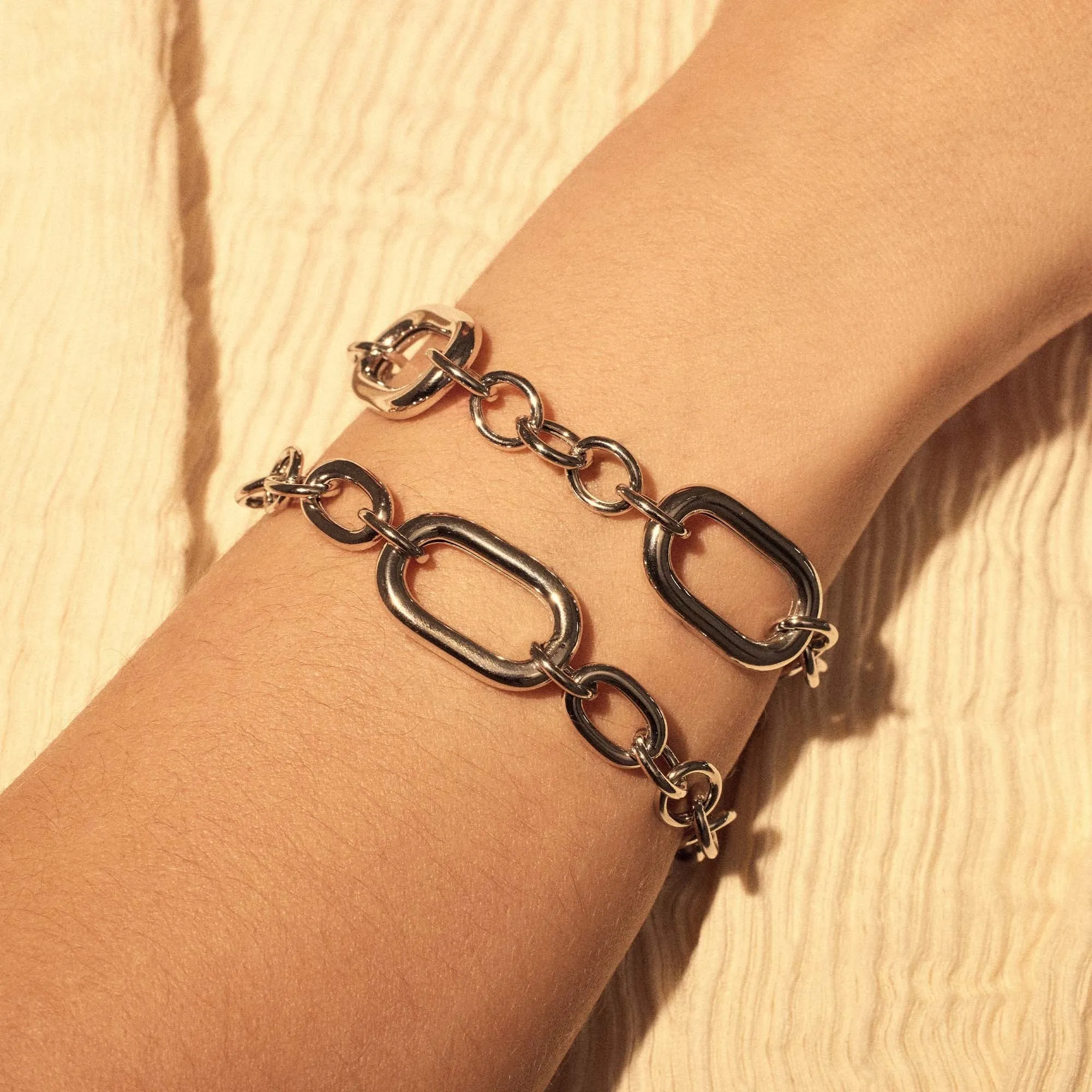 Bibbiena Poppi Gionna 925 sterling silver link bracelet