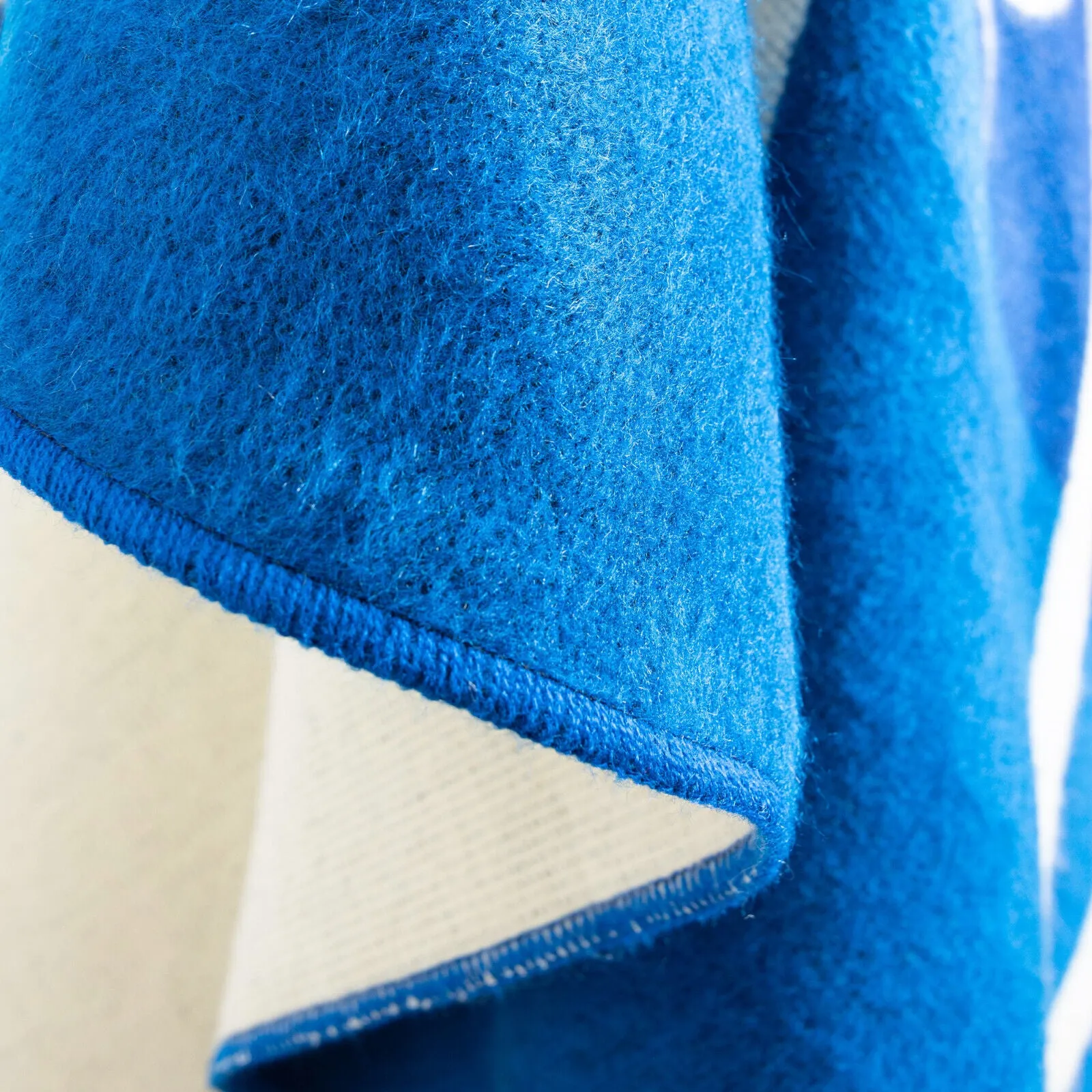 Bobonaza - Baby Alpaca Blanket - Thick Extra Large Reversible - Aztec Southwest Pattern Blue