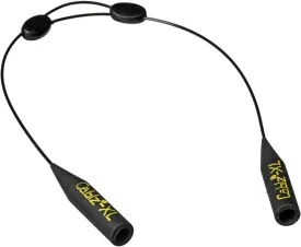 Cablz Zipz XL Adjustable Eyewear Retainer | Adjustable, Lightweight, Low Profile, Off-The-Neck Eyewear Retainer Strap | Black | 12" w/XL Tip