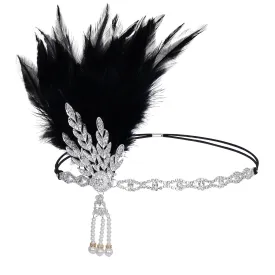 choyaxo Flapper Headband Roaring 20s Headpiece Great Gatsby Headpiece for Women