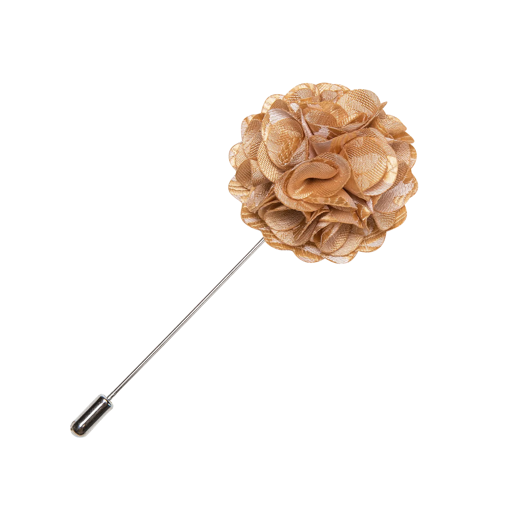 Dark Champagne Floral Men's Accessories Lapel Pin