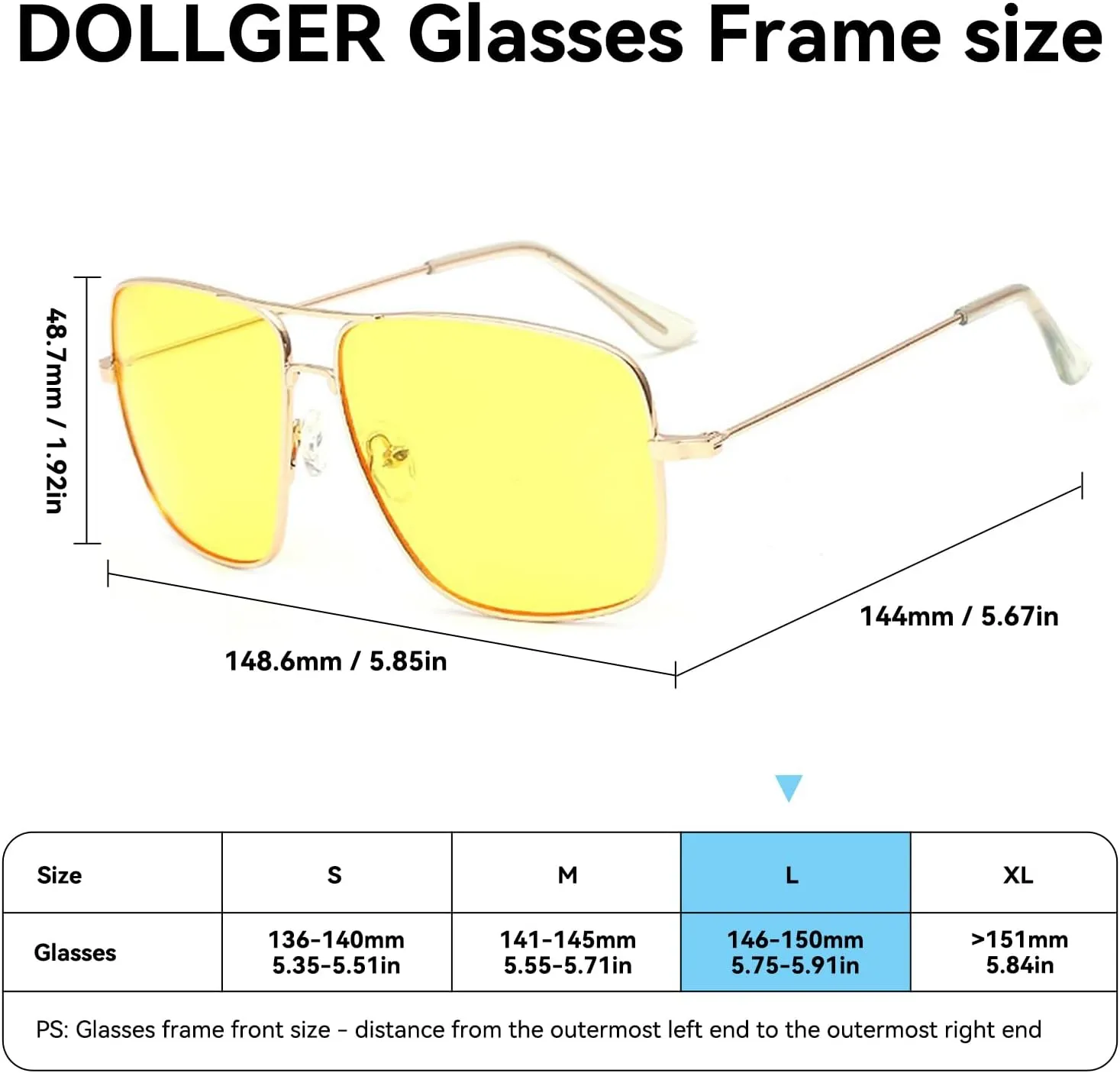Dollger Classic Glasses Clear Lens Non Prescription Metal Frame Eyewear Men Women