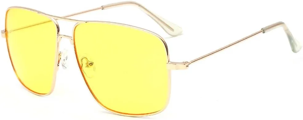 Dollger Classic Glasses Clear Lens Non Prescription Metal Frame Eyewear Men Women