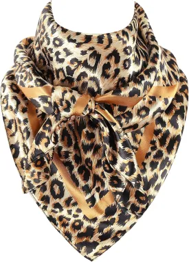 GERINLY Women Wild Rag 35 Inch, Silk Feel Western Scarves, Fashion Cowgirl Neckerchief