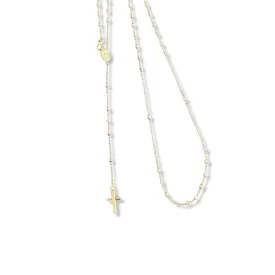 #GOLD2024 | 18K Golden Multi-Tone Rosary Necklace 24”