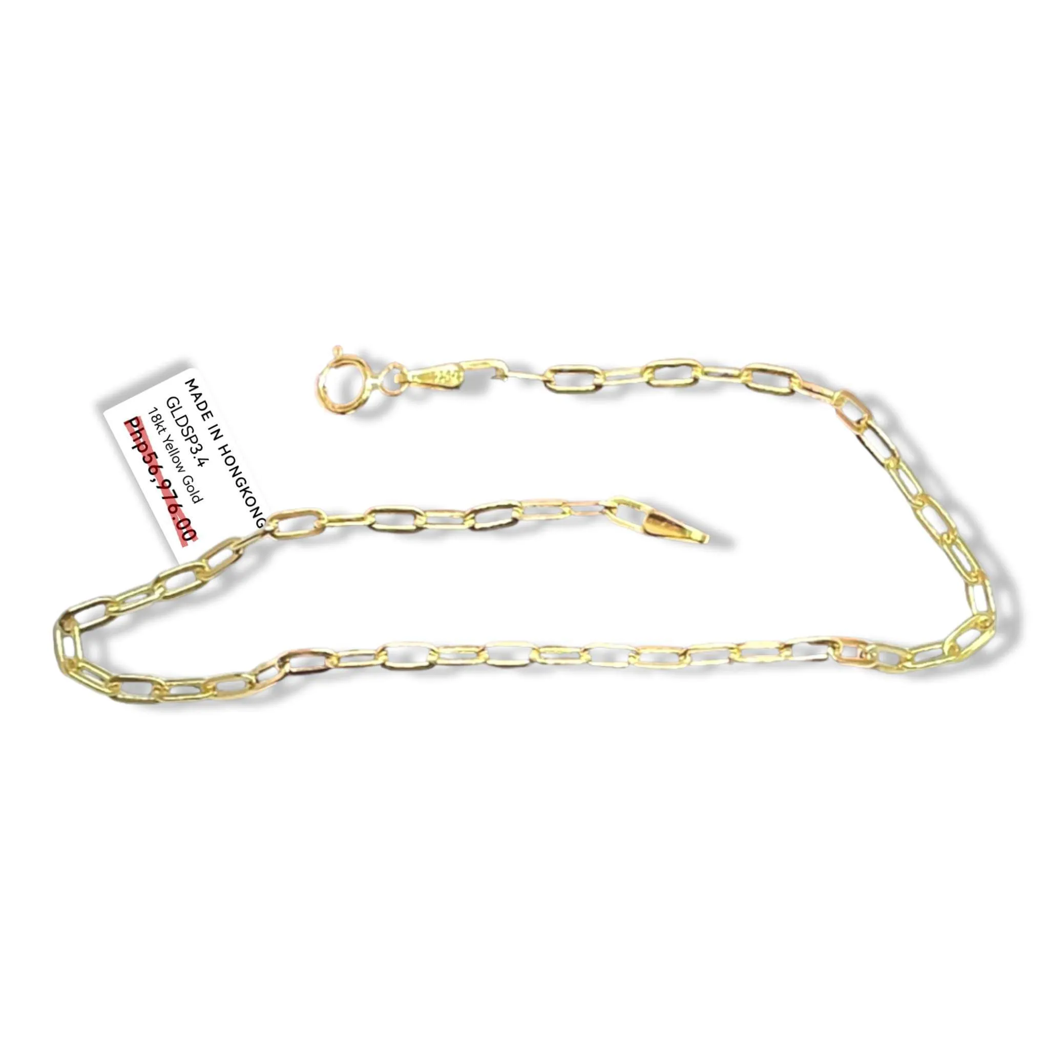 #GOLD2024 | 18K Golden Paperclip Bracelet
