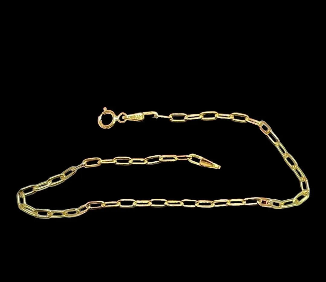 #GOLD2024 | 18K Golden Paperclip Bracelet