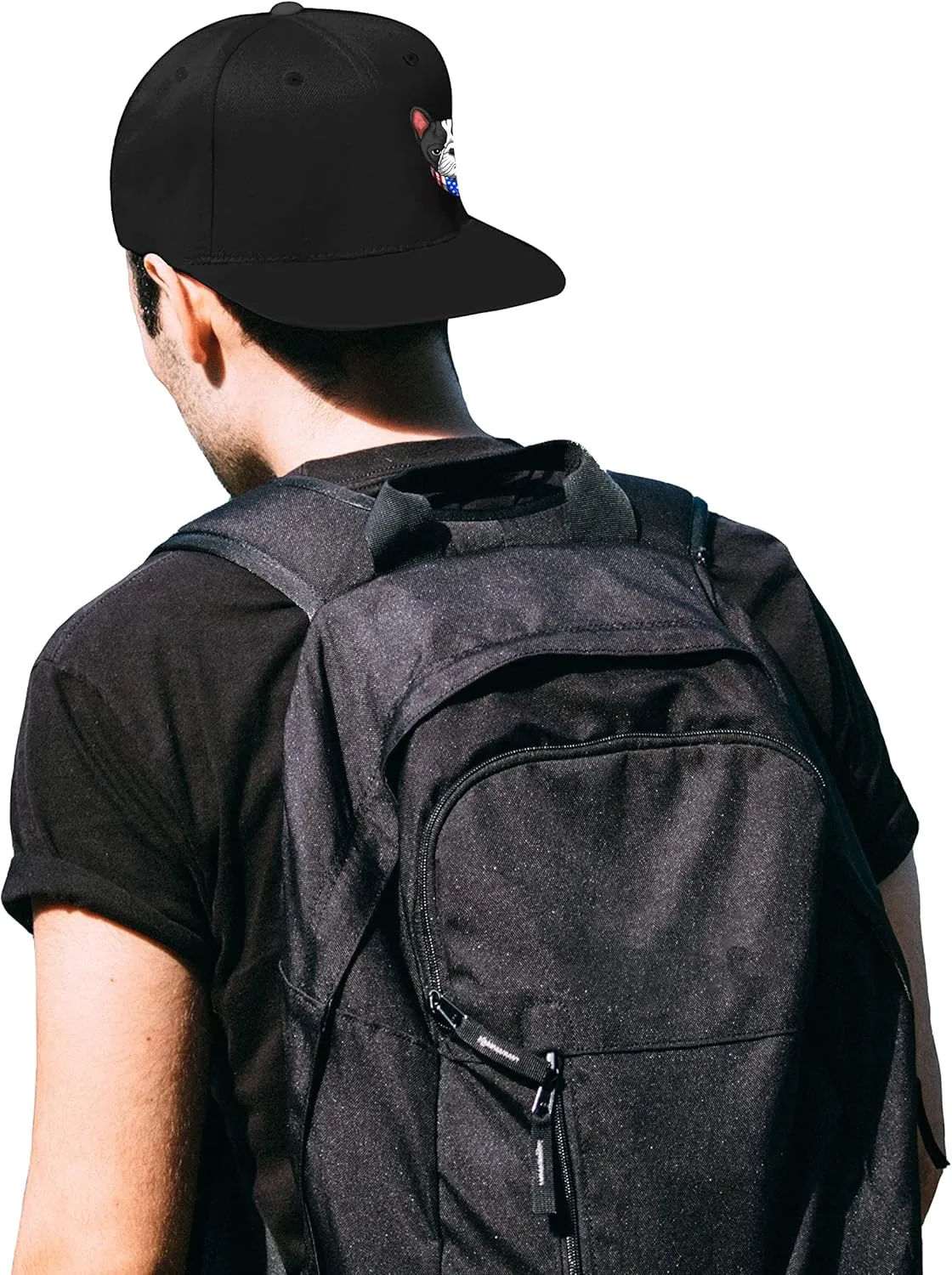 Horror Grim Reaper Scythe Hats Flat Bill Snap Back Hats for Men Flat Brim Black Baseball Cap Devil Skull Finger Snapback