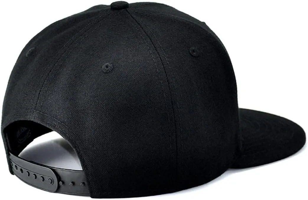 Horror Grim Reaper Scythe Hats Flat Bill Snap Back Hats for Men Flat Brim Black Baseball Cap Devil Skull Finger Snapback