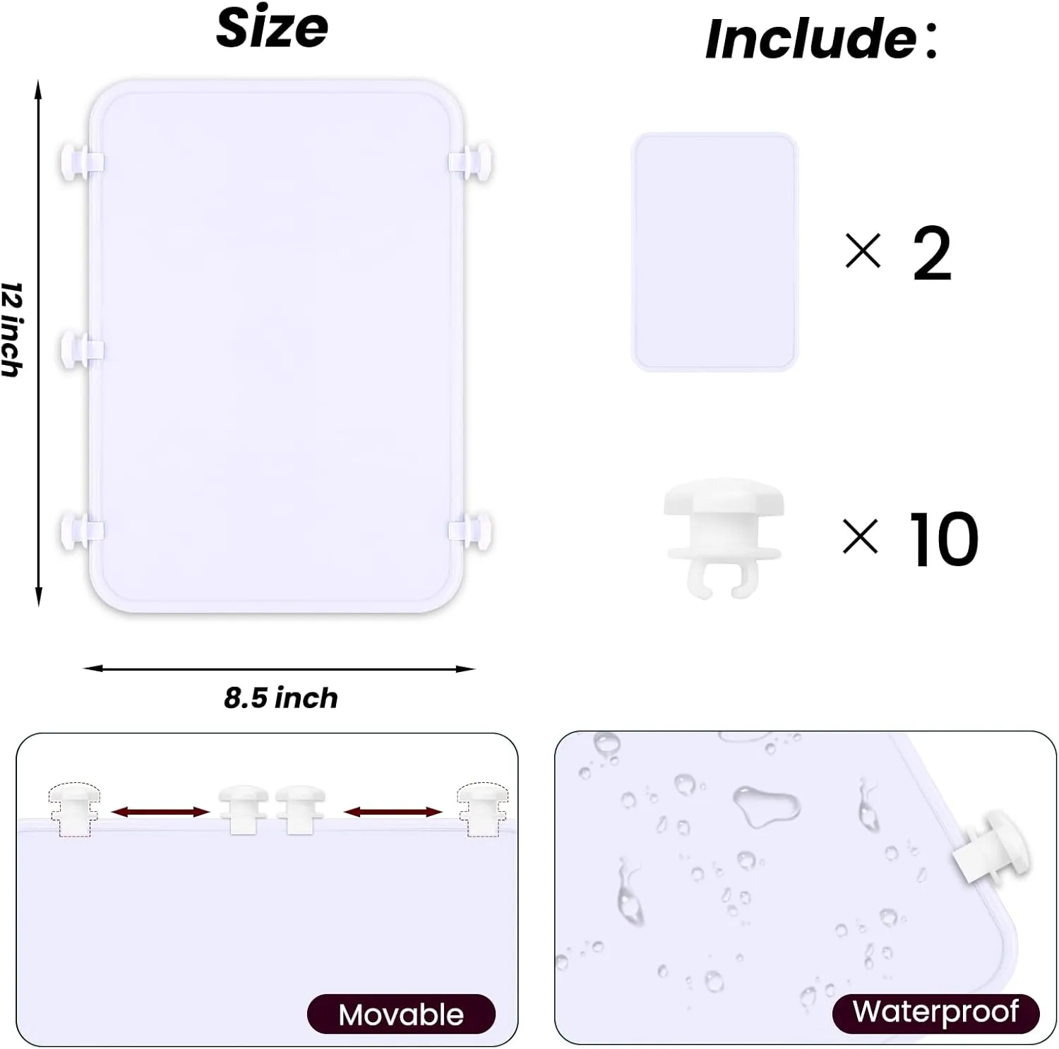 LBF 2Pcs Divider Compatible with Bogg Bag Accessories Organizer XL Inserts Beach Bag Accessories