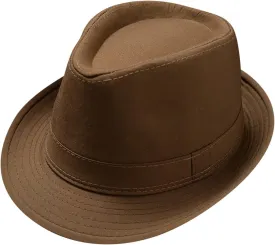Mens 1920s Fedora Hat Men Classic 20s Black Hats Jazz Cap for Women Jazz Retro Dress Fedora Hat