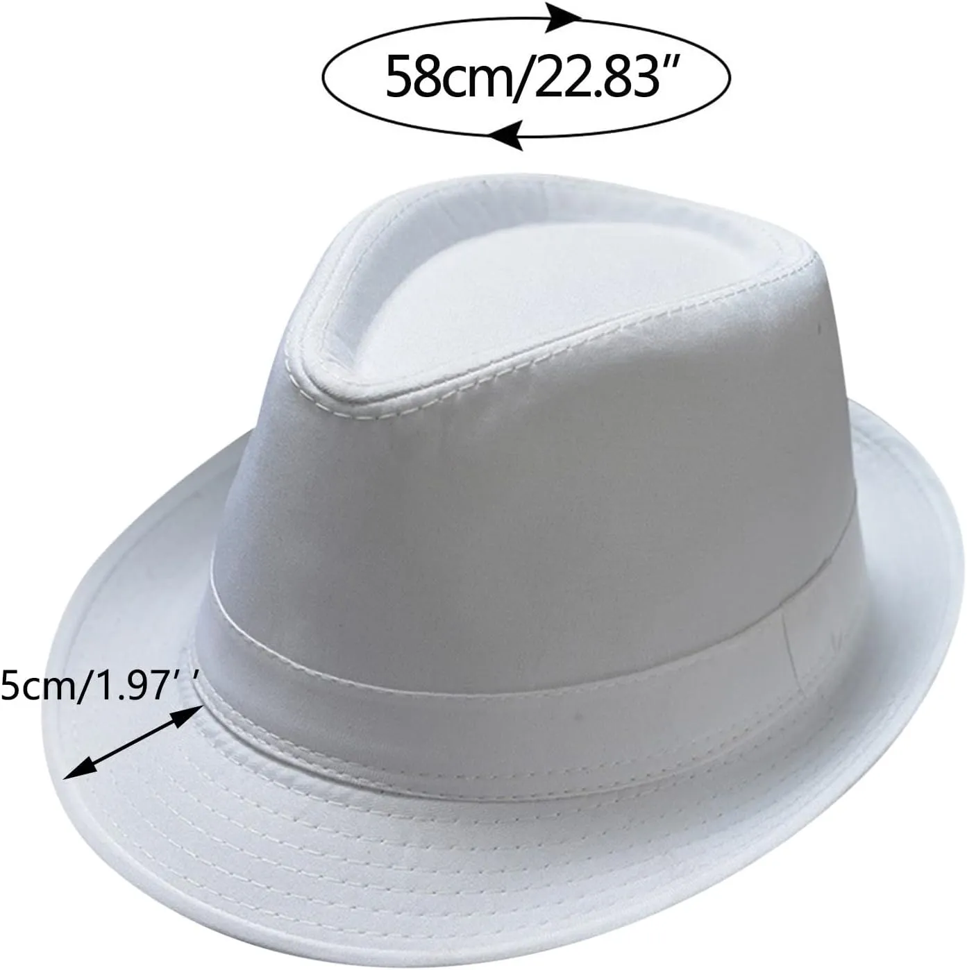 Mens 1920s Fedora Hat Men Classic 20s Black Hats Jazz Cap for Women Jazz Retro Dress Fedora Hat