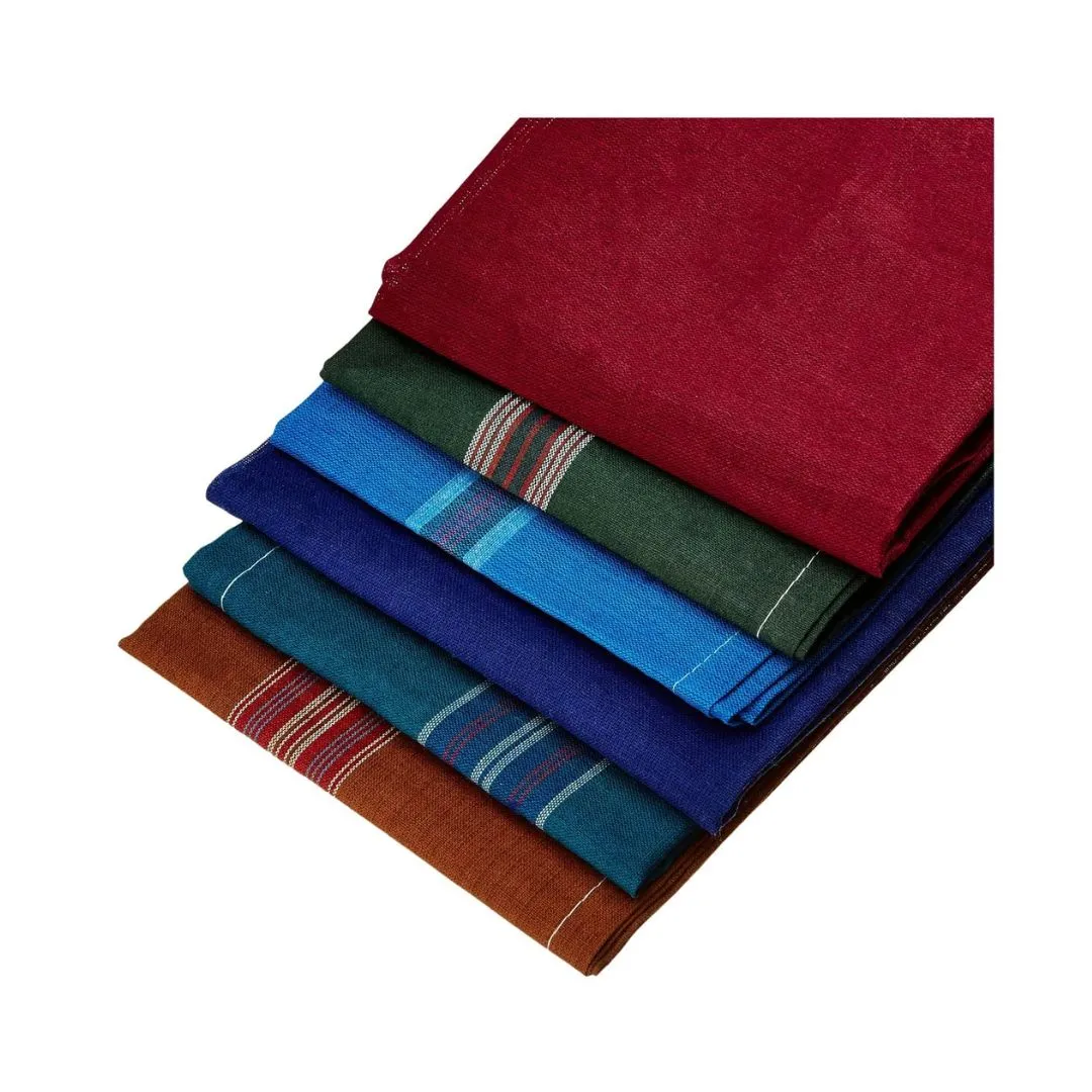 Men's Handkerchief Cotton Fabric | Gents Cotton Rumal | Easy Wash & Premium Cotton Fabric (Multicolour)