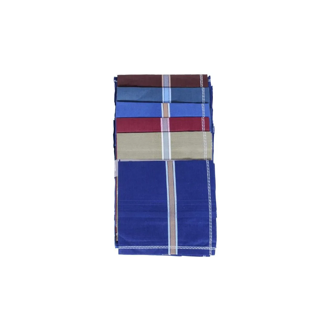 Men's Handkerchief Cotton Fabric | Gents Cotton Rumal | Easy Wash & Premium Cotton Fabric (Multicolour)