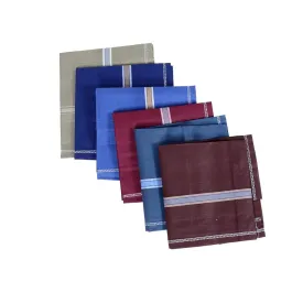 Men's Handkerchief Cotton Fabric | Gents Cotton Rumal | Easy Wash & Premium Cotton Fabric (Multicolour)