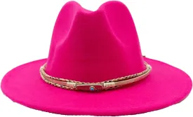 Men's Wide Brim Fedora Cap Casual Jazz Hats for Men Women Floppy Panama Hat Accessories