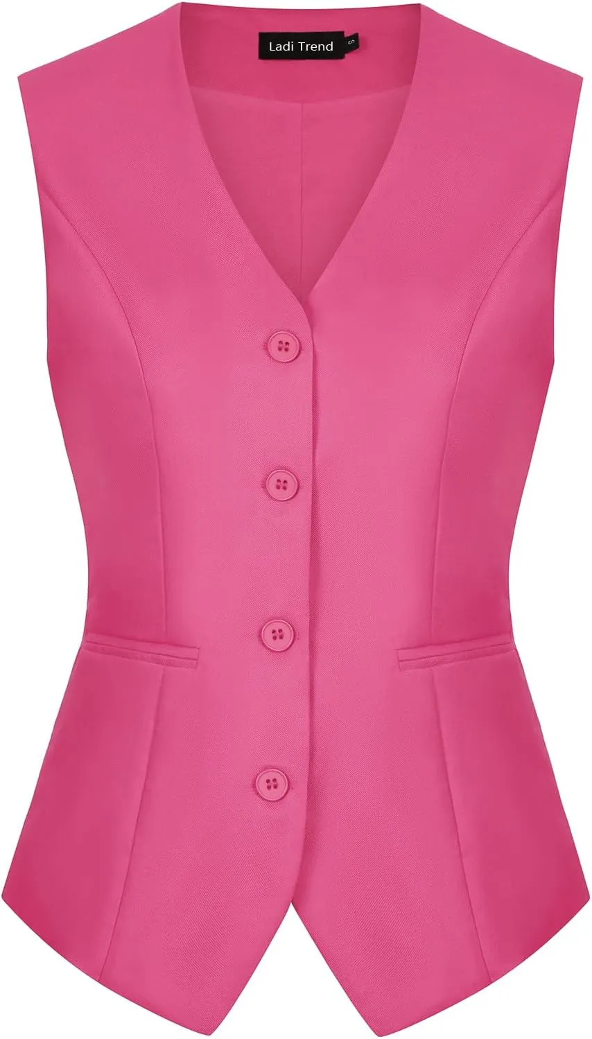 MINTLIMIT Waistcoat Vest for Women Fully Lined Button Down V Neck Formal Dressy Suit Vests with Pockets