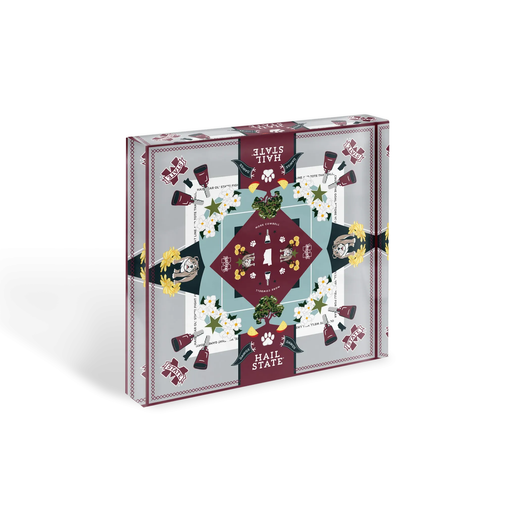 Mississippi State Bulldogs Acrylic Block Scarf Art