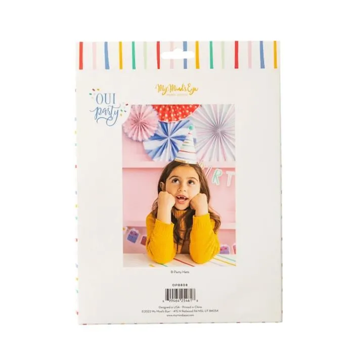 My Mind's Eye Oui Party Hats 8pk