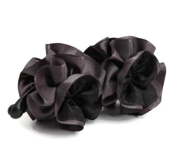 pansy flower banana hair clip women flower hair accessories
