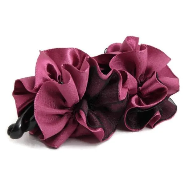 pansy flower banana hair clip women flower hair accessories