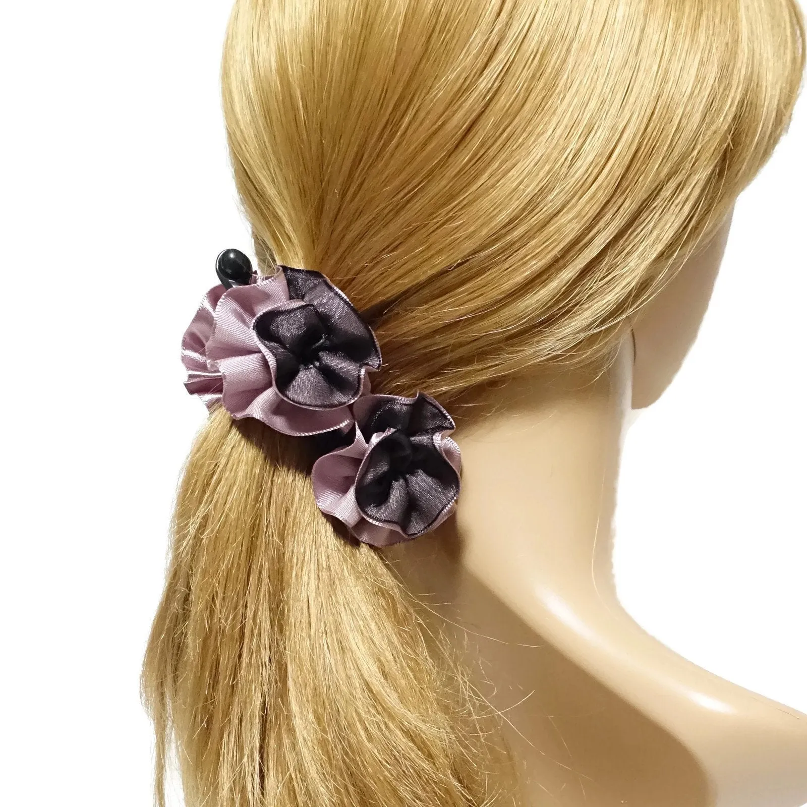 pansy flower banana hair clip women flower hair accessories