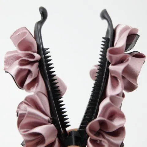 pansy flower banana hair clip women flower hair accessories