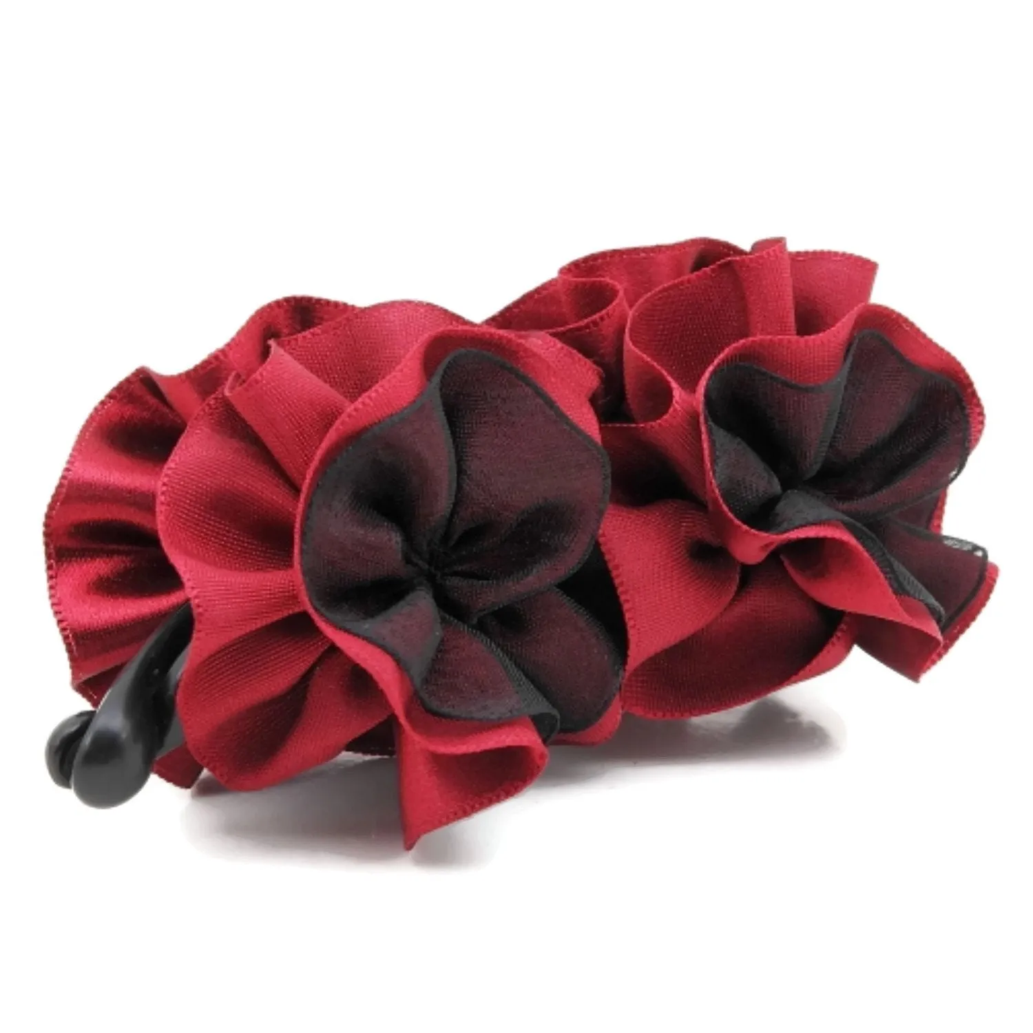 pansy flower banana hair clip women flower hair accessories