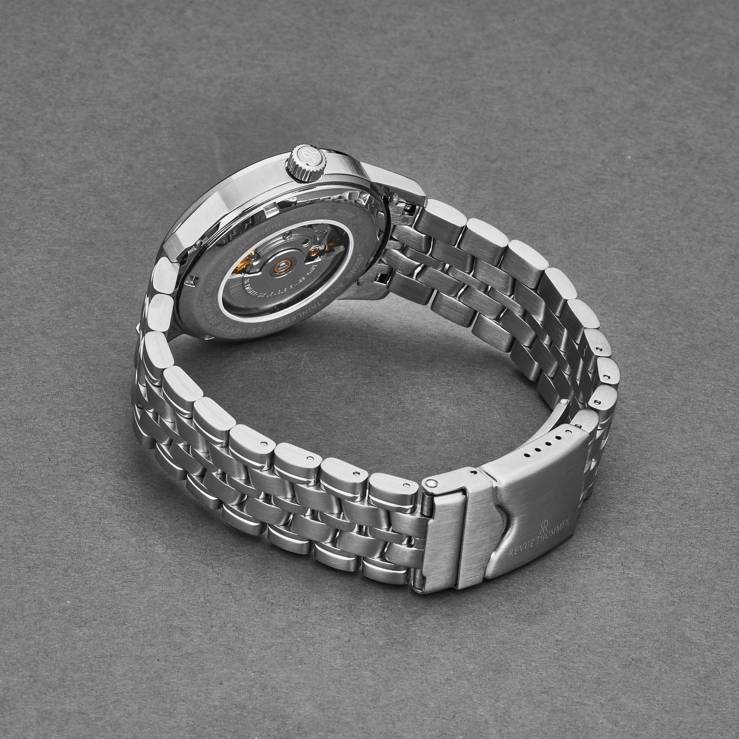 Revue Thommen Men's 16052.2132 'Air Speed' Silver Dial Stainless Steel Swiss Automatic Watch