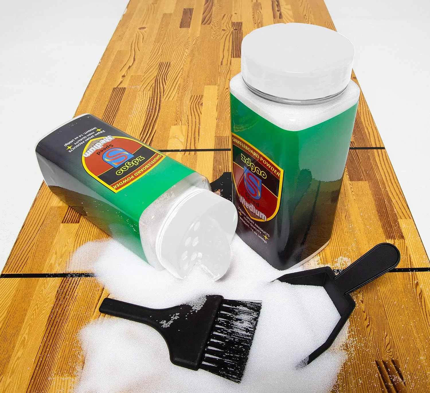 Shuffleboard Sand - Shuffleboard Wax with Mini Dustpan and Mini Brush, 2 Cans(214 oz)
