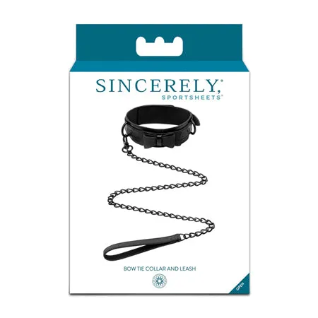 Sincerely Bow Tie Collar Leash