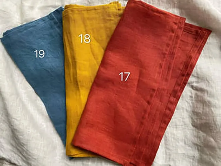 Solid Flax Chinese Handkerchief