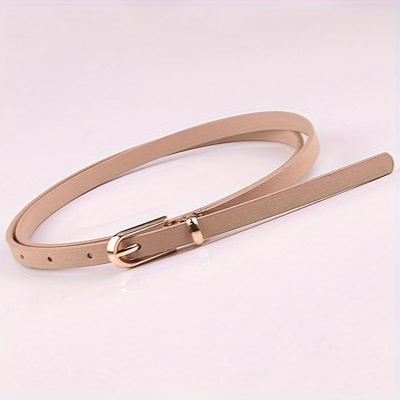 Stylish PU Leather Belt in Candy Colors for Women