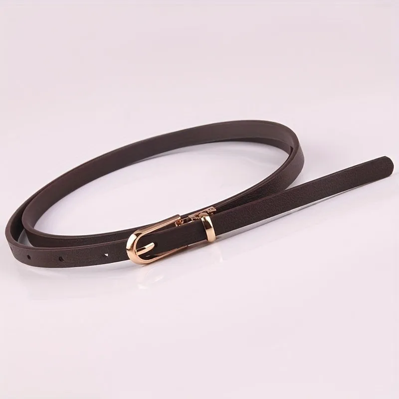 Stylish PU Leather Belt in Candy Colors for Women