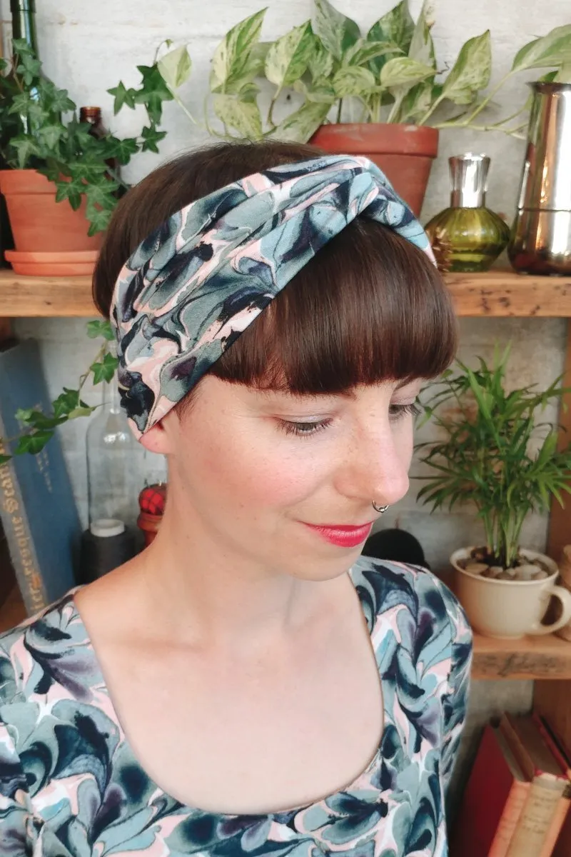 Turban Headband - liberty of london marble print