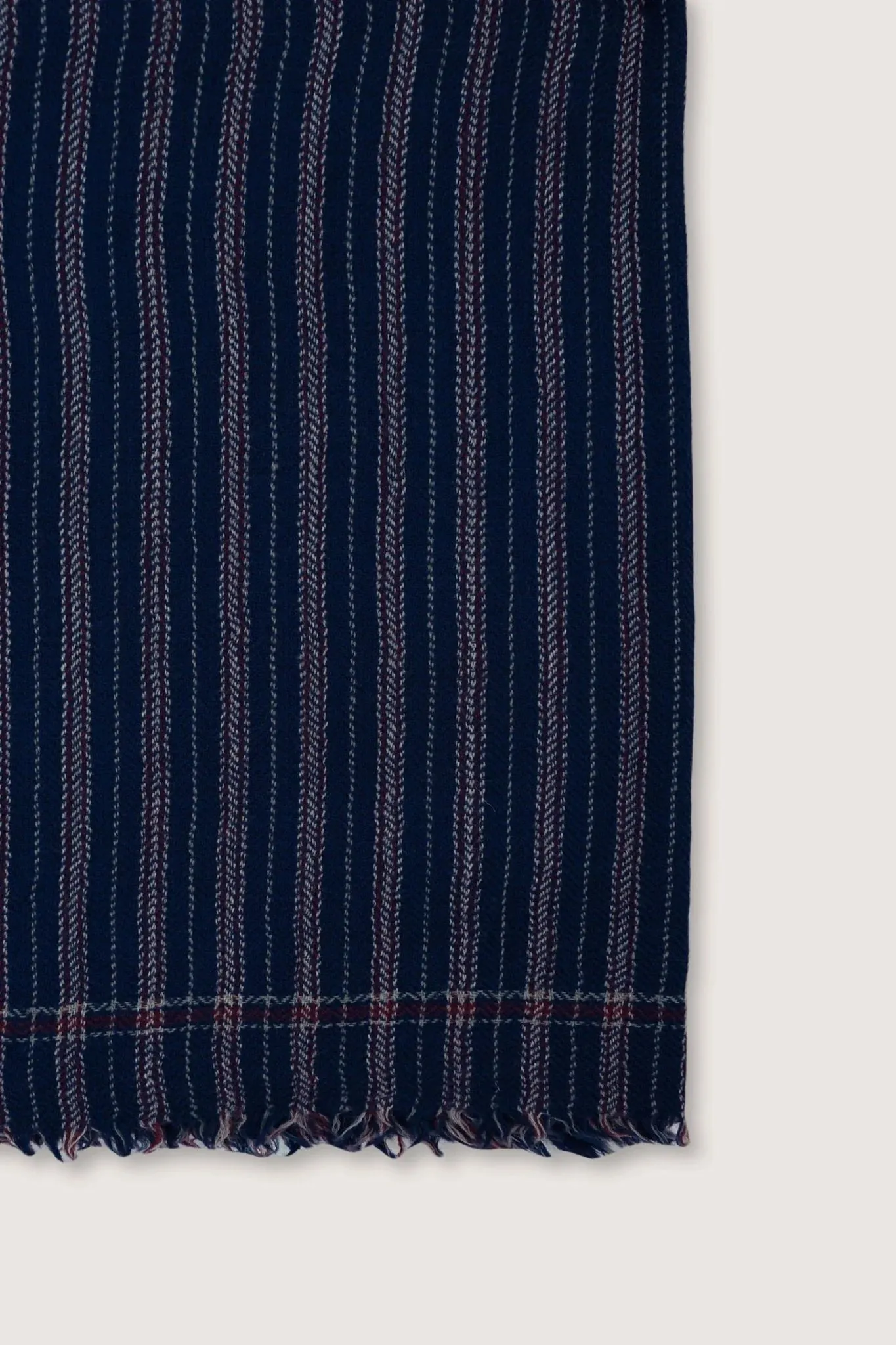 Wool Plaid No. 80 Navy Blue